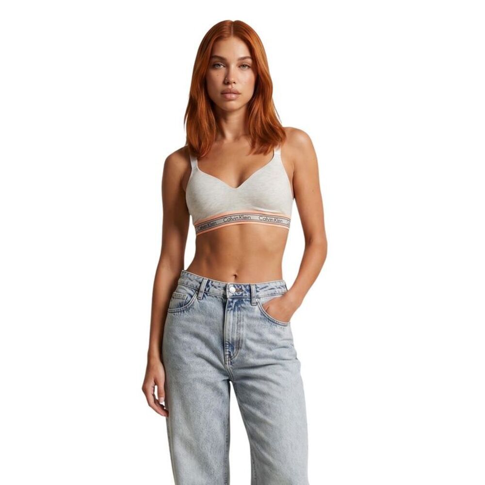 Calvin Klein Underwear Cream Cotton Women's Bra